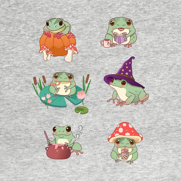 Cute frog illustration by nuwandafoer